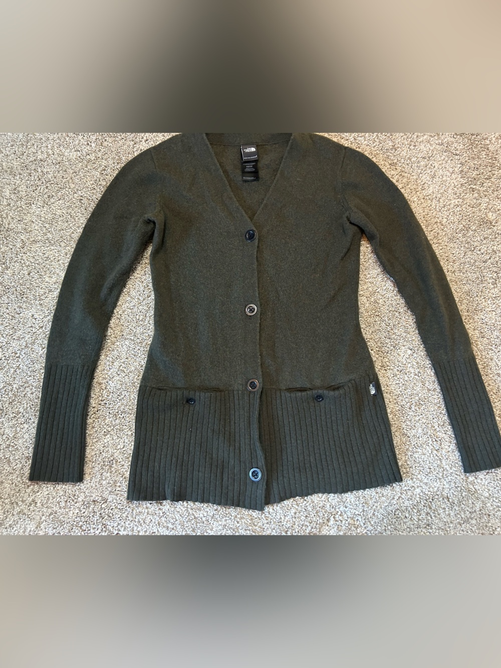The North Face Women's Merino Wool Blend Cardigan Sweater Size XS